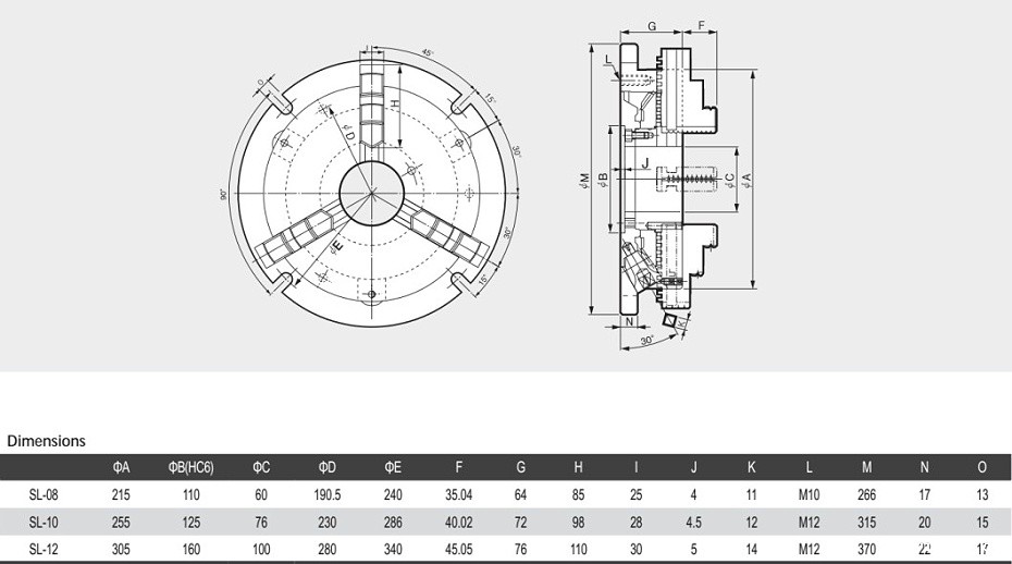 标准型超薄卡盘