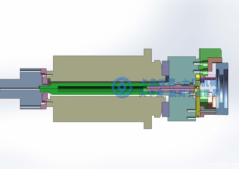 圆环工件后拉卡盘夹持方案