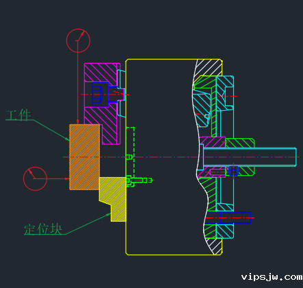 后拉式液压卡盘