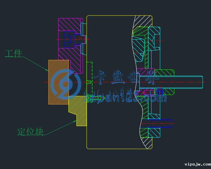 后拉式液压卡盘